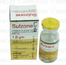 Sulzone S 1gm Dry Vial Of 1 Powder For Injection .